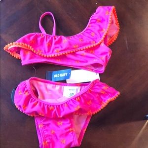 Toddler girl two piece bathing suit